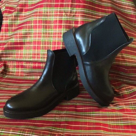 Brand New Emanuele Crasto Black Italian Leather Pull On Ankle Boots - Picture 2 of 16